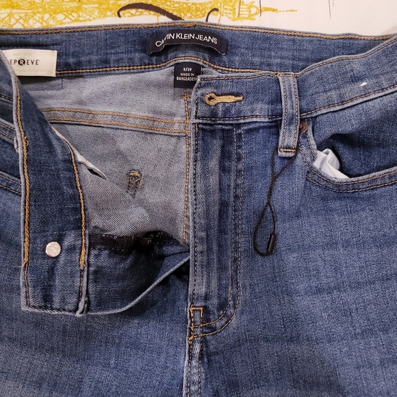 Calvin klein Hi Rise Slim Whisper Soft Repreve Jeans 👖 Sz-8/29 - Picture 6 of 14